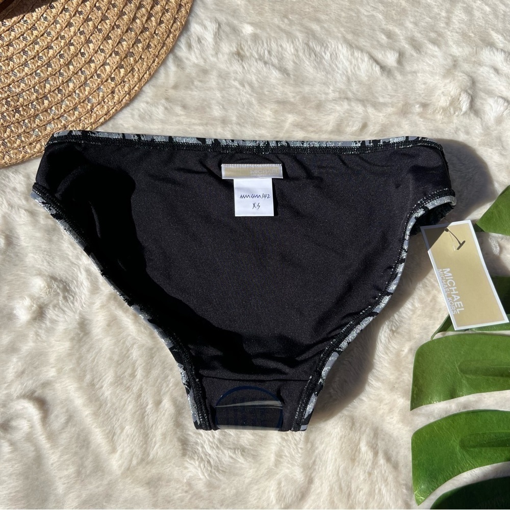 Michael Kors Silver Metallic Leopard Print Bikini - Picture 5 of 10